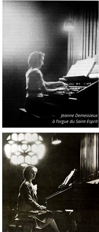Jeanne Demessieux  à l’orgue du Saint-Esprit