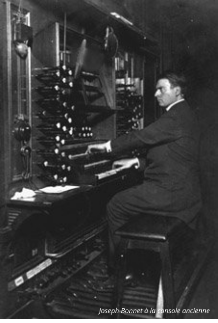 Joseph Bonnet à la console ancienne