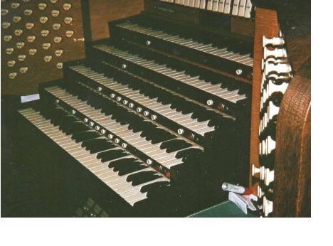 St Eustache en 1972 console Danion photo Xavier Lebrun